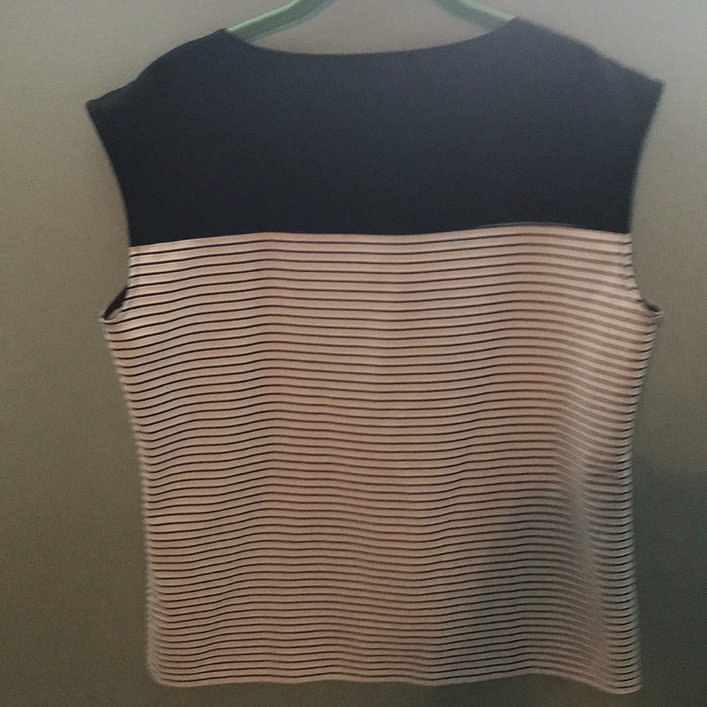 Calvin Klein Black & White striped top - Picture 3 of 3